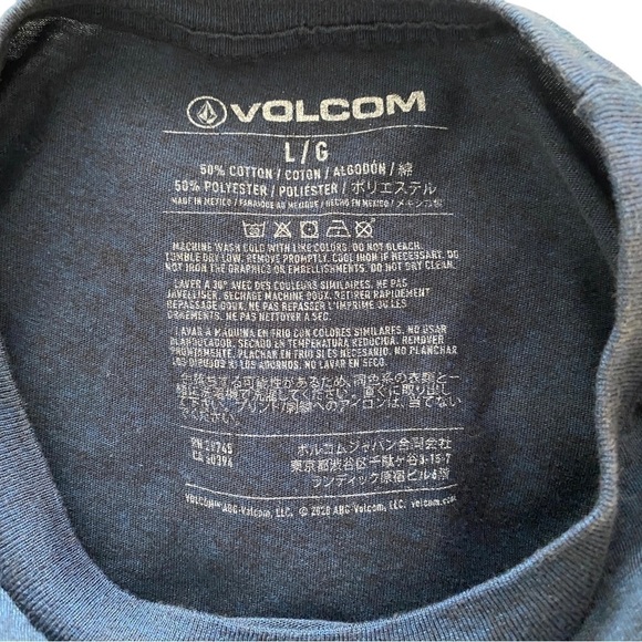 VOLCOM Stone Skate Surf Snow Logo Tee Shirt Men L Large - Picture 5 of 6